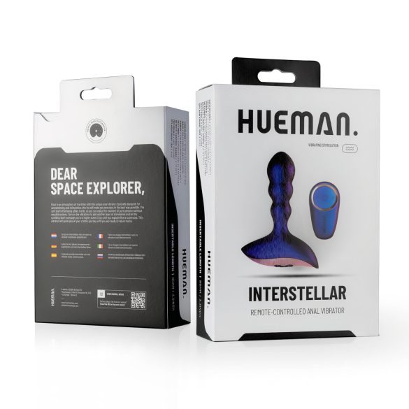 Hueman Interstellar - golvende anaal vibrator (paars)