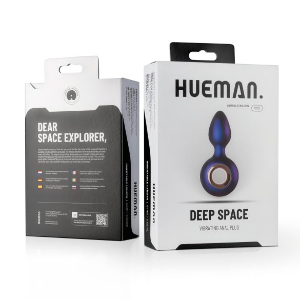 Hueman Deep Space - oplaadbare anaal vibrator - siliconen - paars