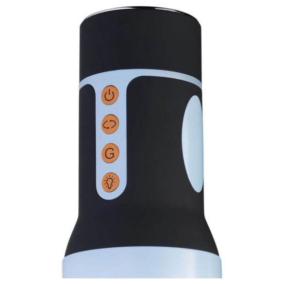 CRUIZR CM04 - oplaadbare, roterende masturbator (zwart-blauw)