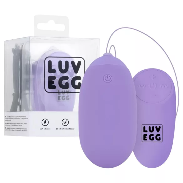 LUV EGG XL - draagbaar accu-aangedreven, draadloos vibrerend ei (paars)