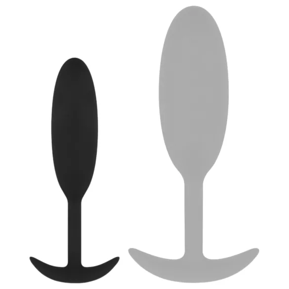 EasyToys Heavy Fulfiller - anale plug van 54 g - klein (zwart)