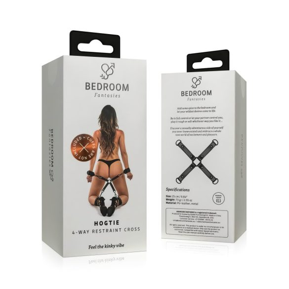 Bedroom Fantasies - bondage kruis - zwart