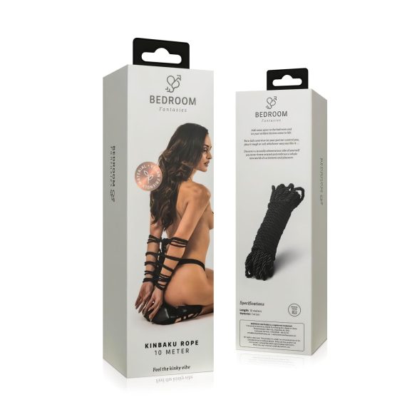 Bedroom Fantasies - Shibari touw - 10 m (zwart)
