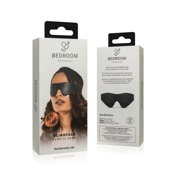 Bedroom Fantasies - leren-look oogmasker (zwart)