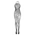 Christine - bloemenpatroon mesh overall - (zwart) - XS-L