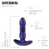 Hueman Supernova - stotende anaal vibrator - siliconen - paars
