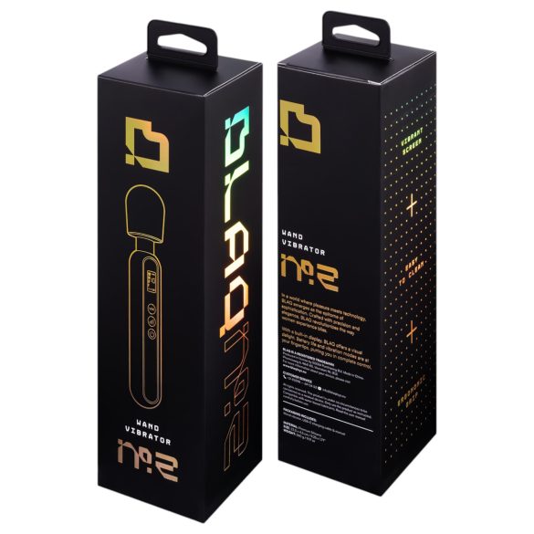 BLAQ - vibrator massager digitaal - zwart