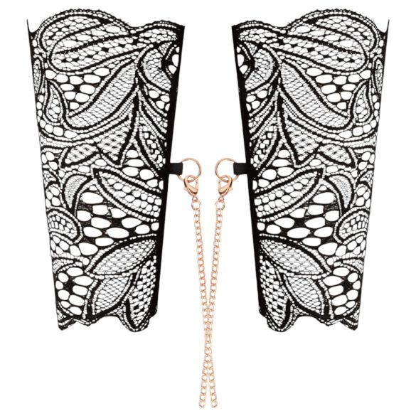 Rosy Gold - halsband en polsboeien set - zwart