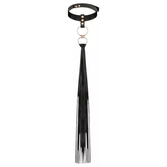 Rosy Gold - halsband en zweep - zwart