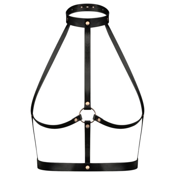 Rosy Gold - body harnas - verstelbaar - zwart/roségoud