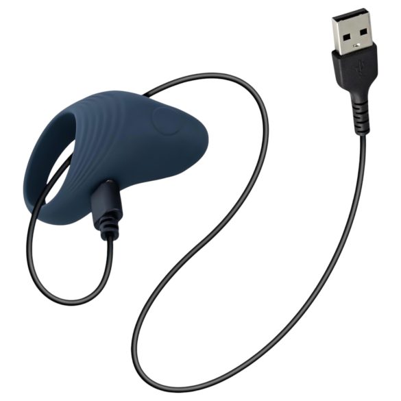 Boners - vibrerende cockring - oplaadbaar - siliconen grijs