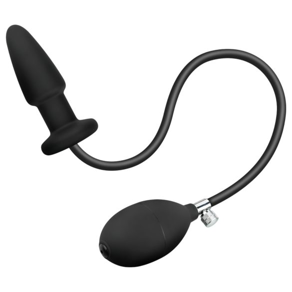 EasyToys - opblaasbare buttplug - zwart