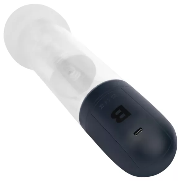 Boners - automatische penispomp‑masturbator (transparant‑zwart)
