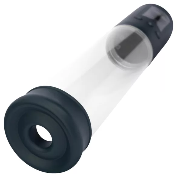 Boners - automatische penispomp met lcd-scherm - transparant zwart