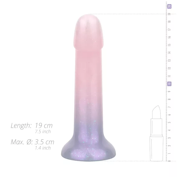 EasyToys Mermaid - dildo met glitters - 19cm - roze