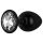 /Easytoys Anale Collectie - metalen buttplug met steen - M (zwart)