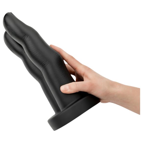 BUTTR Victory - dubbel vinger anaal dildo - zwart