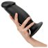 BUTTR AH-1 - Zwarte zuigende anale dildo