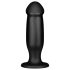 BUTTR AH-1 - Zwarte zuigende anale dildo