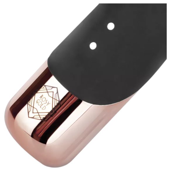 Rosy Gold - rabbit vibrator - duwende beweging - zwart