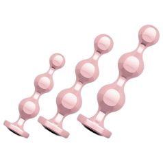 Rosy Gold - anaal dildo set - rosegoud