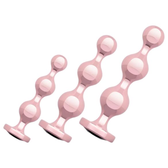 Rosy Gold - anaal dildo set - rosegoud