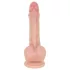 Real Fantasy Declan - realistische dildo met voorhuid (huidskleur) - 18 cm