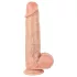 Real Fantasy Troy - levensechte dildo met bewegende huid (huidskleur) - 25 cm