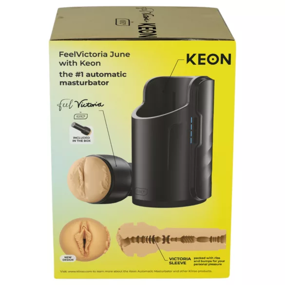 Kiiroo Keon Wifi + Victoria June - masturbator - vagina - huidkleur