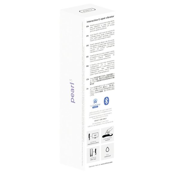 Kiiroo Pearl 3 - interactieve g-spot vibrator - siliconen - paars