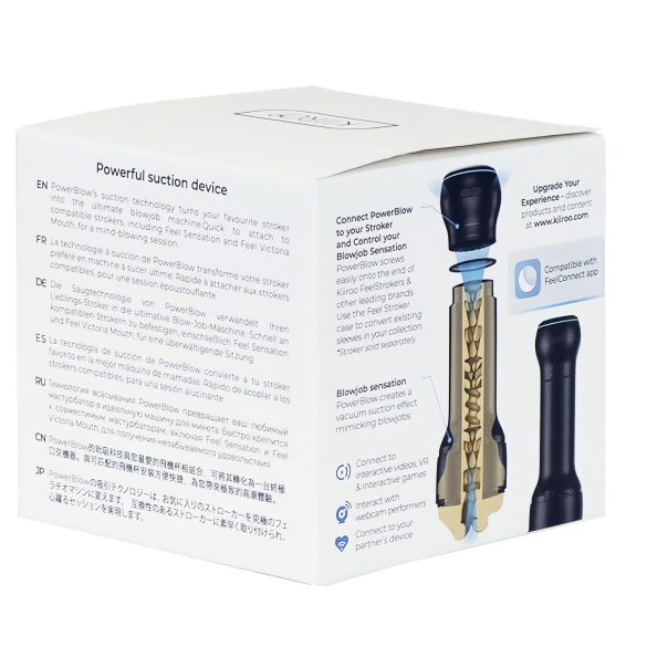 Kiiroo PowerBlow - masturbator met zuigfunctie - smart accessoire - zwart
