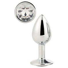 Gleaming Love - anale plug - metaal - zilver