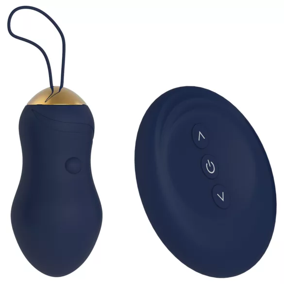 Goddess - draagbaar vibratie-ei met afstandsbediening (donkerblauw)