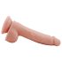 Mr. Dixx 7.6 - dildo met zuignap en ballen - realistisch huidkleur 19,5cm