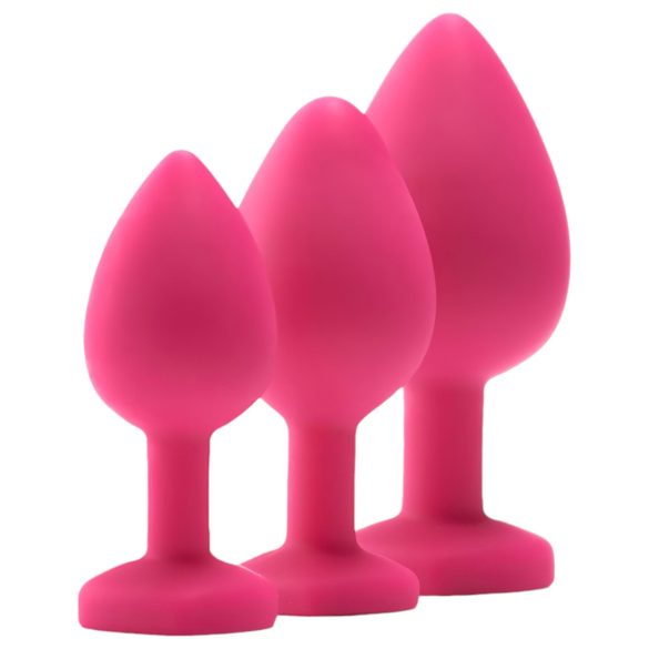 Flirts anale trainingskit - anale plug set (3 stuks) - roze
