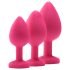 Flirts anale trainingskit - anale plug set (3 stuks) - roze
