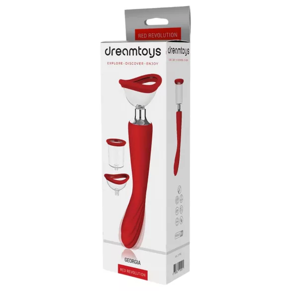 Red Revolution Georgia - G-spot vibrator en vaginapomp - rood