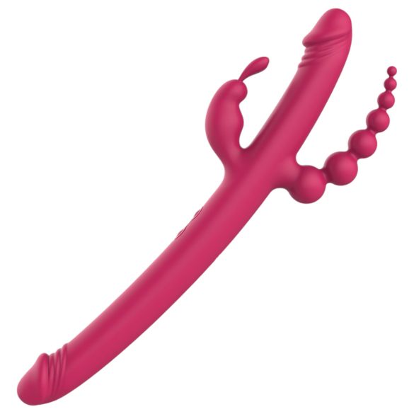 Dreamtoys - Vibrator voor vagina en clitoris - Oplaadbaar, 4 armen - Roze
