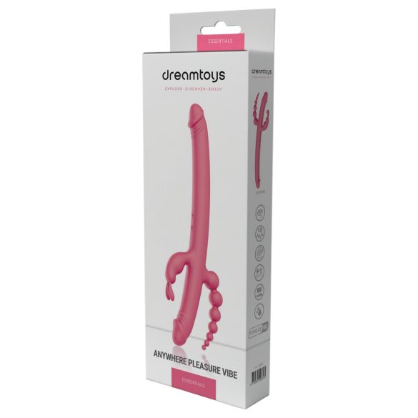 Dreamtoys - Vibrator voor vagina en clitoris - Oplaadbaar, 4 armen - Roze