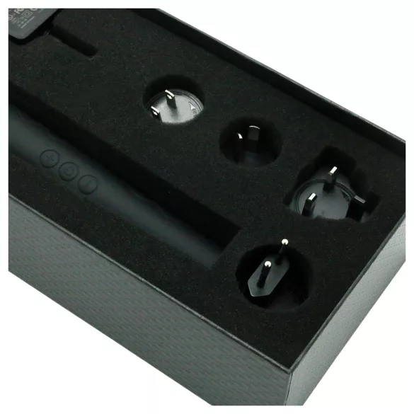 Pixey Deluxe Black Velvet - M wandvibrator (zwart)