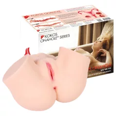 Kokos Onahole - levensechte torso-masturbator (natuurkleur)