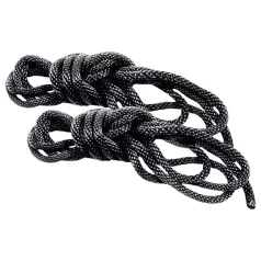S&M - zijdezachte bondage touw set (zwart, 2x 1,83 m)
