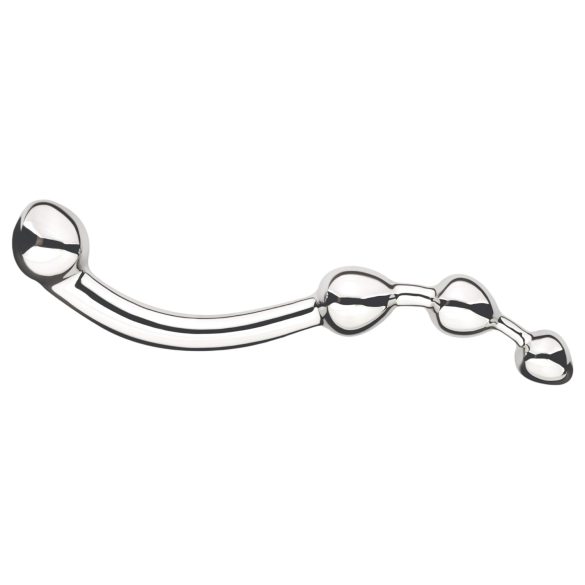 Njoy Fun Wand - dildo metaal - G-spot en anaal - zilver