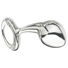 Njoy - anaal plug groot - metaal zilver