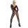 Obsessive F210 - lingerie catsuit - rozenmotief - zwart - S-L