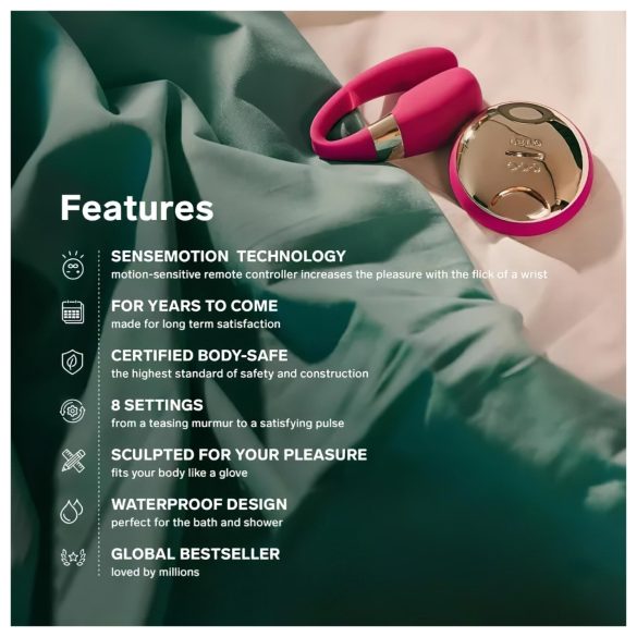 LELO Tiani 3 - koppel vibrator - siliconen - paars