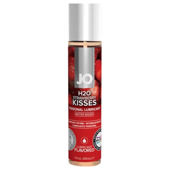 JO H2O Aardbeienkus - Glijmiddel op Waterbasis (30ml)