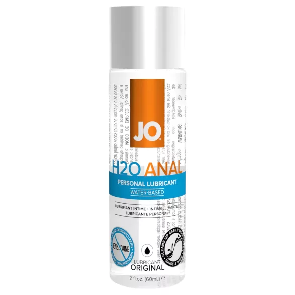 System JO - H2O Anal Original - glijmiddel op waterbasis voor anaal gebruik (60 ml)