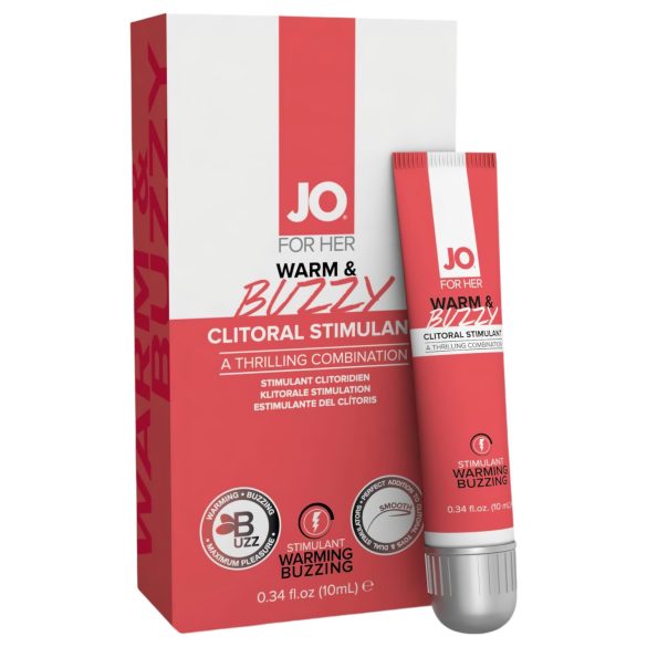 JO WARM & BUZZY - clitoris gel voor vrouwen (10ml)