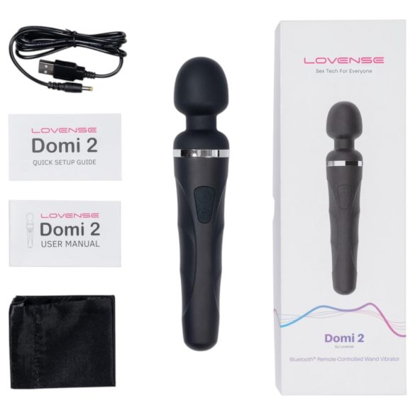 Lovense - wand vibrator - app-gestuurd - zwart